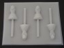404sp Alice in Wonderland Chocolate or Hard Candy Lollipop Mold